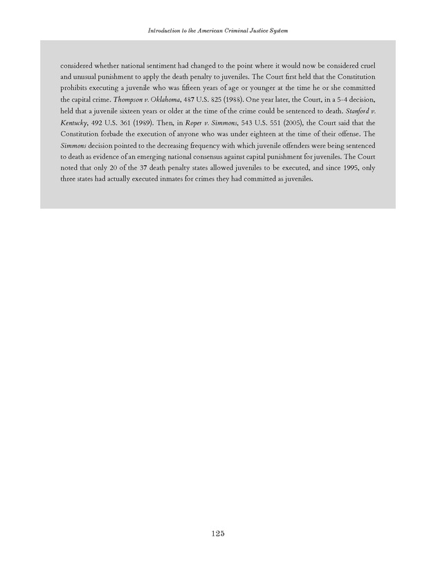 Introduction to the American Criminal Justice System - Page 125