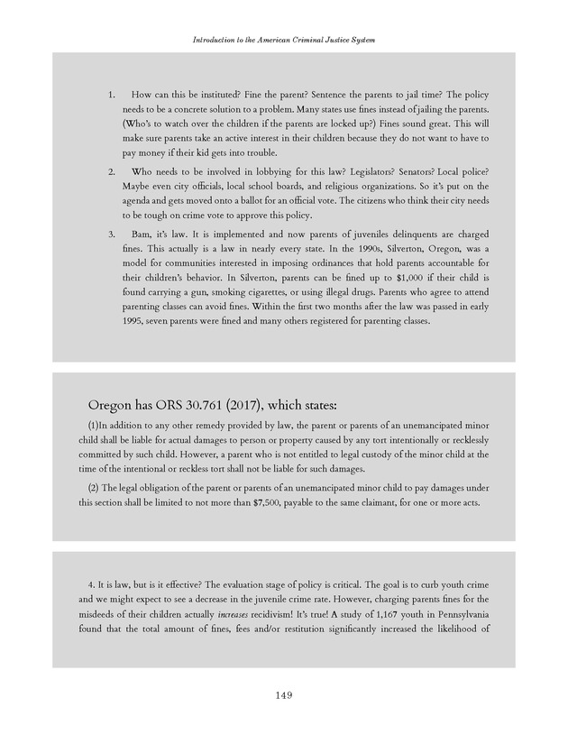 Introduction to the American Criminal Justice System - Page 149