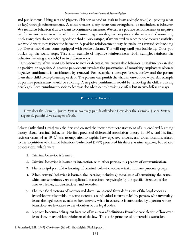 Introduction to the American Criminal Justice System - Page 181