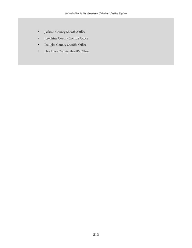 Introduction to the American Criminal Justice System - Page 213