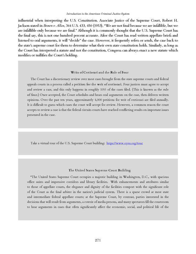 Introduction to the American Criminal Justice System - Page 271