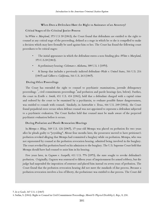 Introduction to the American Criminal Justice System - Page 301