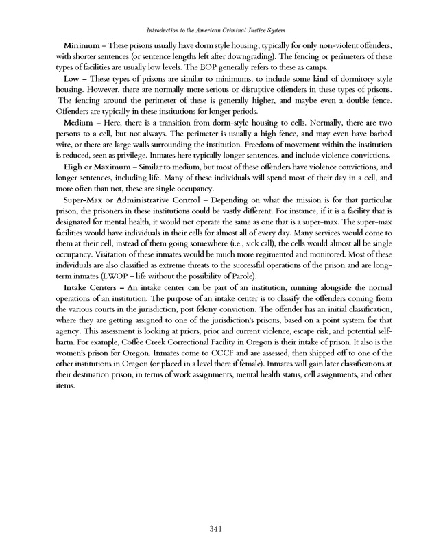 Introduction to the American Criminal Justice System - Page 341