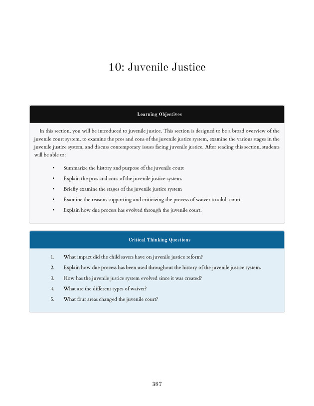 Introduction to the American Criminal Justice System - Page 387