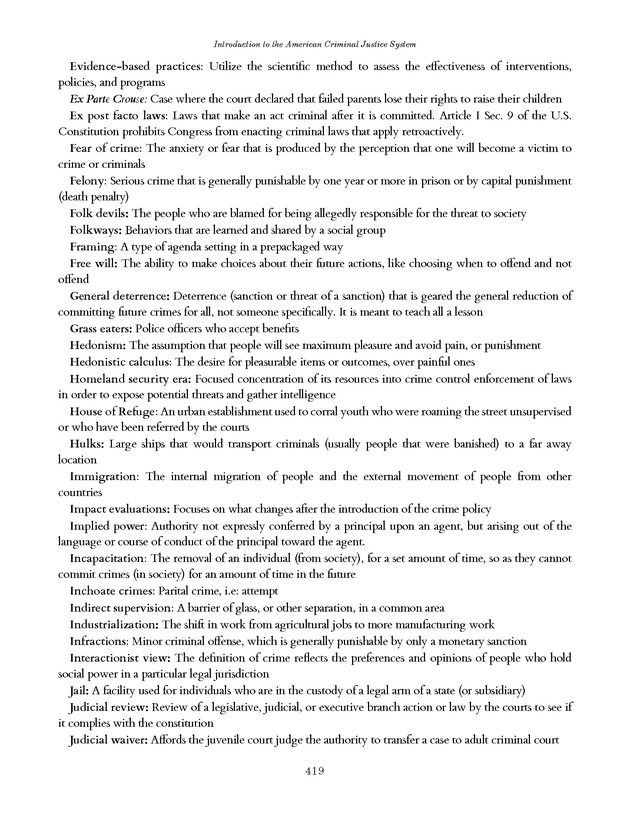 Introduction to the American Criminal Justice System - Page 419