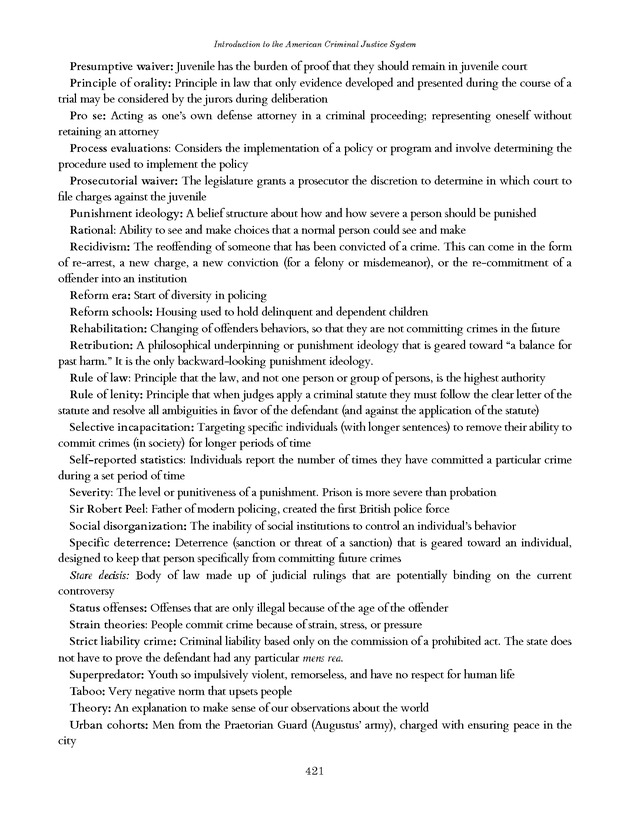 Introduction to the American Criminal Justice System - Page 421