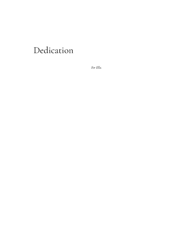 Introduction to Climate Science - Dedication 1