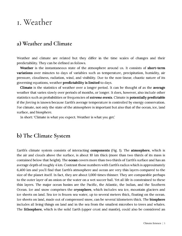 Introduction to Climate Science - Page 1
