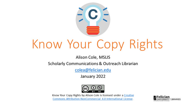 Know Your Copy Rights - New Page