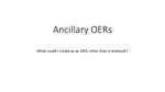 Ancillary OERs