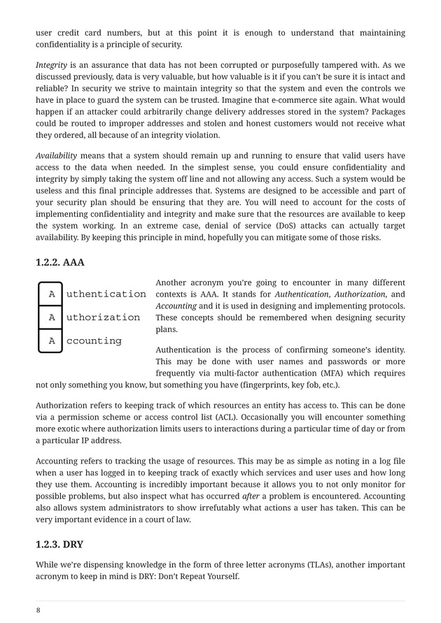 Computer Systems Security: Planning for Success - Page 8