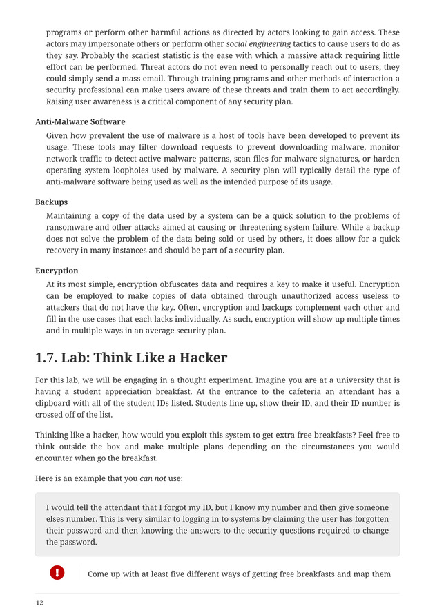 Computer Systems Security: Planning for Success - Page 12