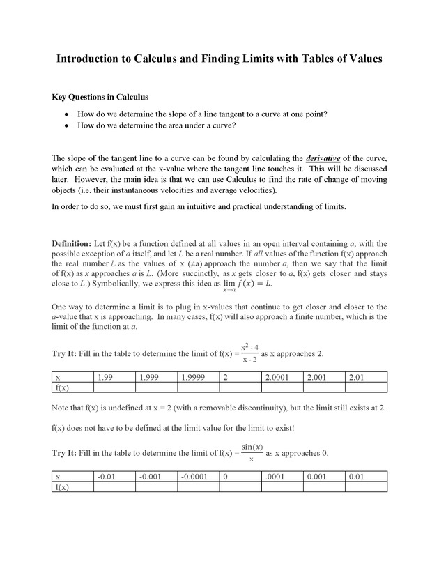 Analytic Geometry and Calculus I : Workbook - Page 4