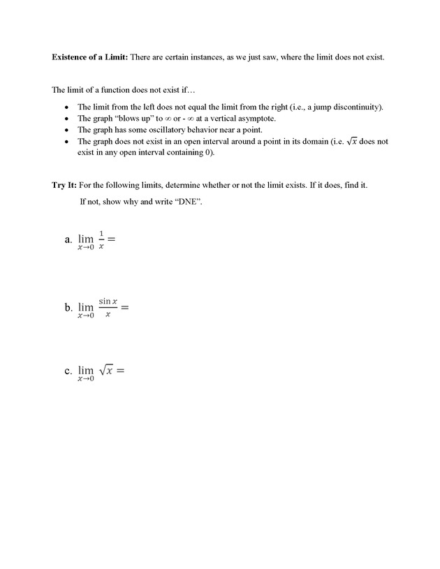 Analytic Geometry and Calculus I : Workbook - Page 6
