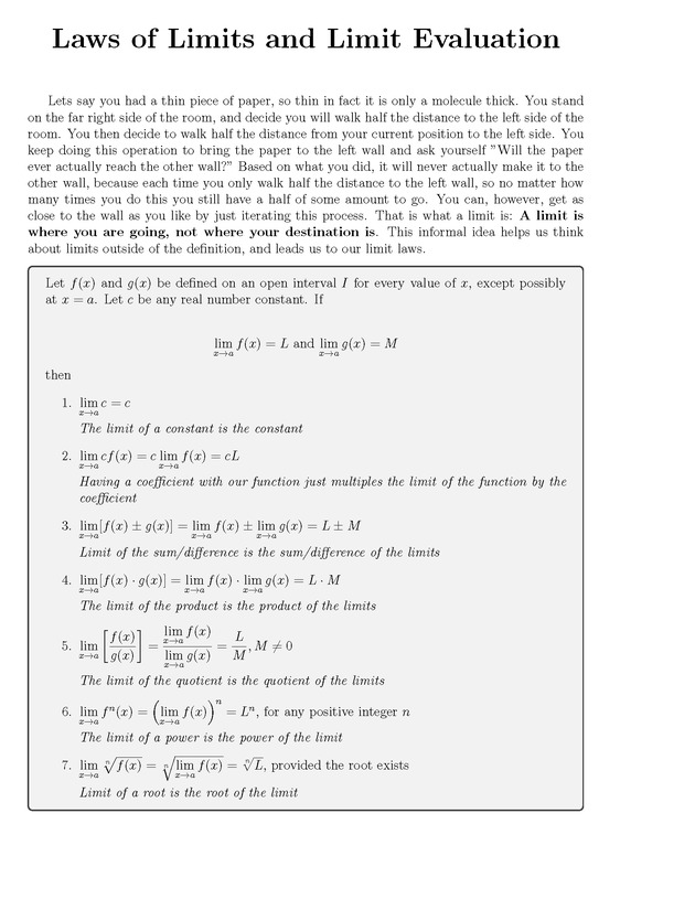 Analytic Geometry and Calculus I : Workbook - Page 7