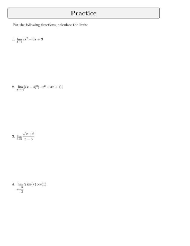 Analytic Geometry and Calculus I : Workbook - Page 9