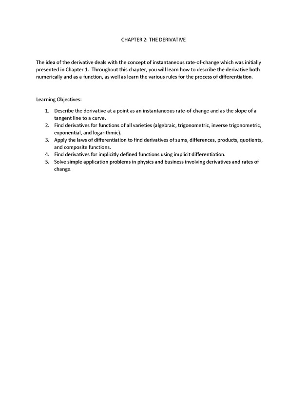 Analytic Geometry and Calculus I : Workbook - Page 25