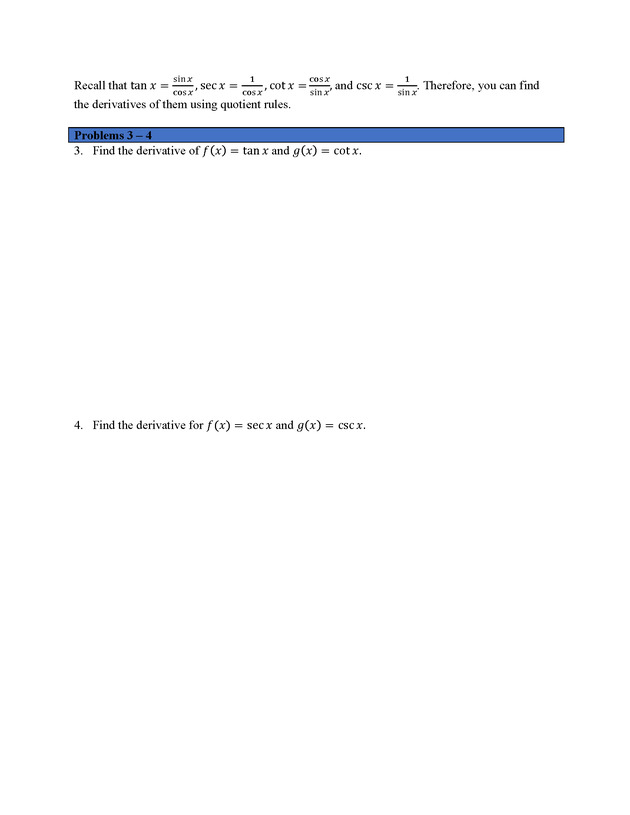 Analytic Geometry and Calculus I : Workbook - Page 51