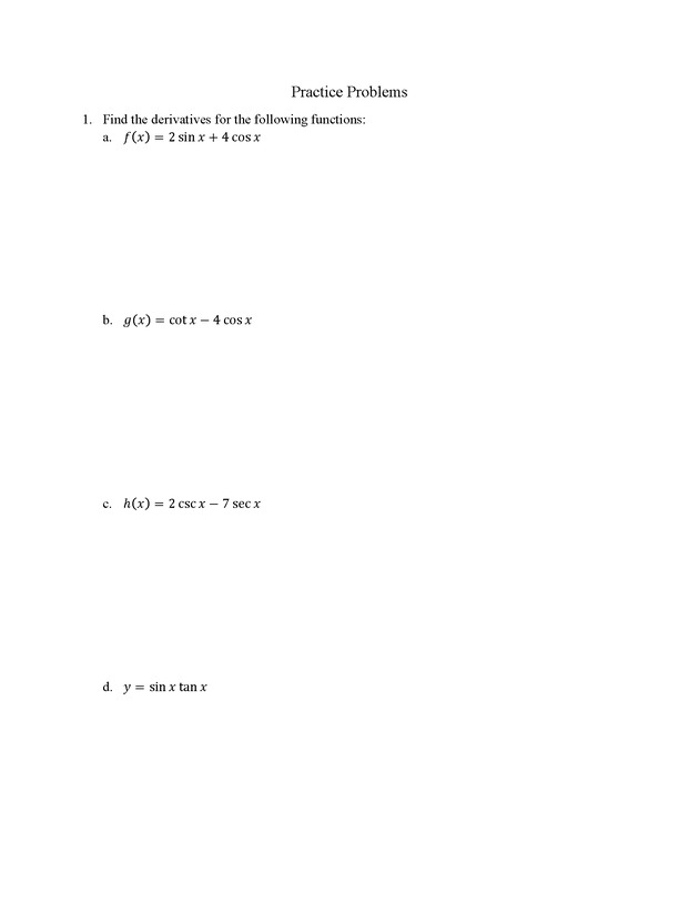Analytic Geometry and Calculus I : Workbook - Page 55