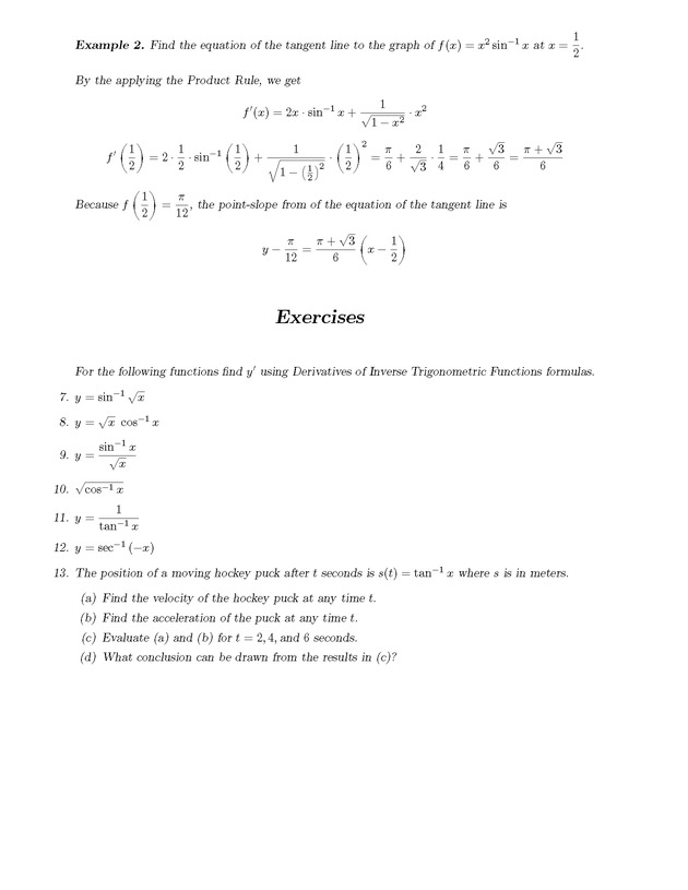Analytic Geometry and Calculus I : Workbook - Page 66
