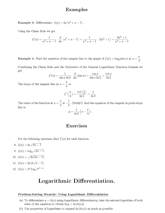 Analytic Geometry and Calculus I : Workbook - Page 73