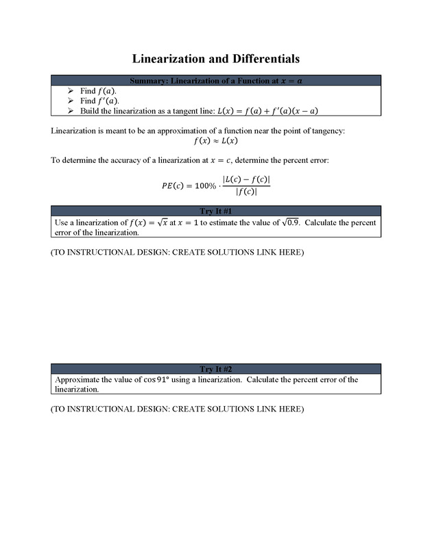 Analytic Geometry and Calculus I : Workbook - Page 85