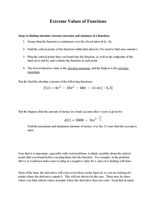 Analytic Geometry and Calculus I : Workbook - Page 88