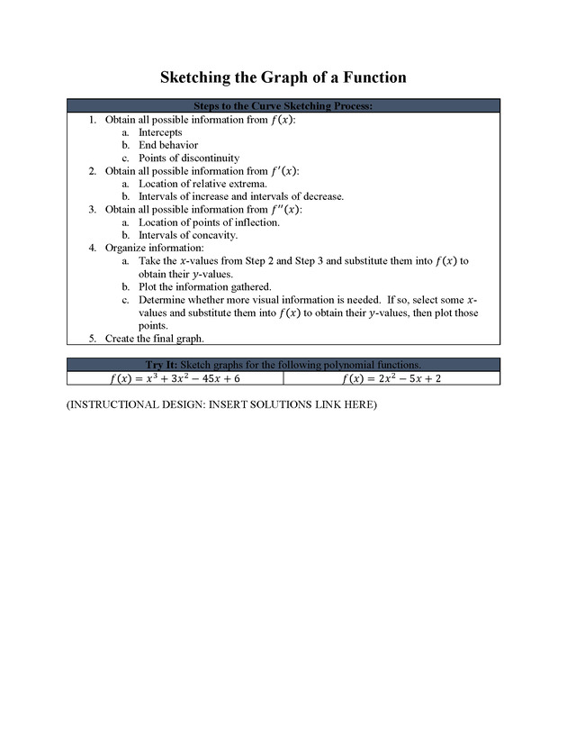 Analytic Geometry and Calculus I : Workbook - Page 97