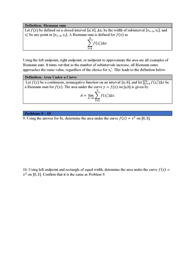 Analytic Geometry and Calculus I : Workbook - Page 122