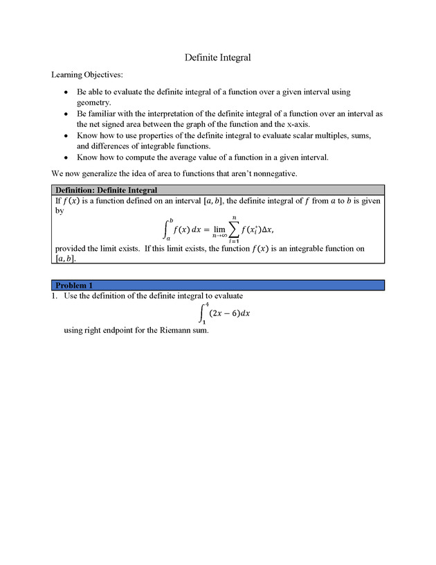 Analytic Geometry and Calculus I : Workbook - Page 131