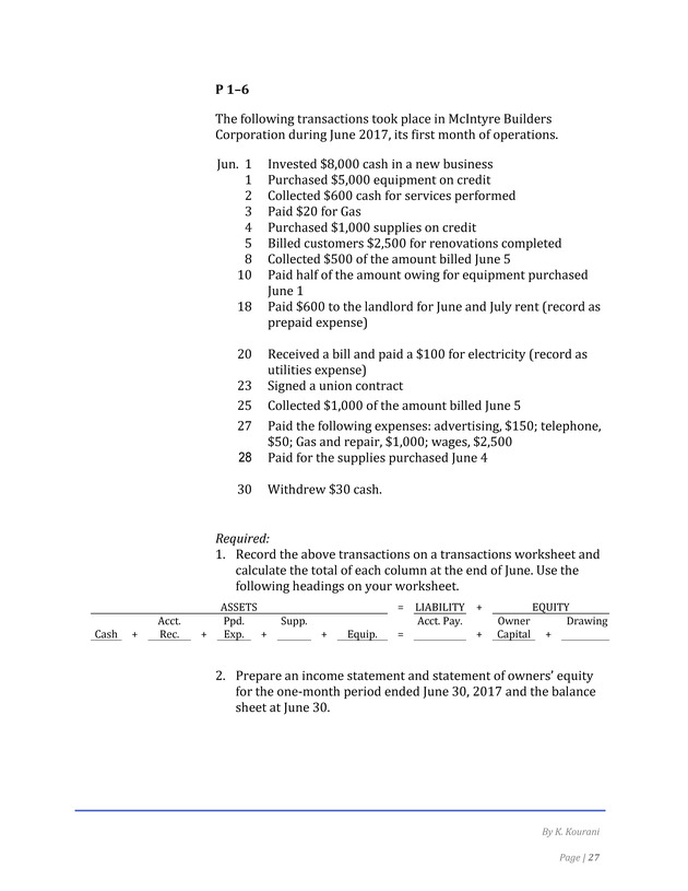 Introduction to Financial Accounting I - Page 27