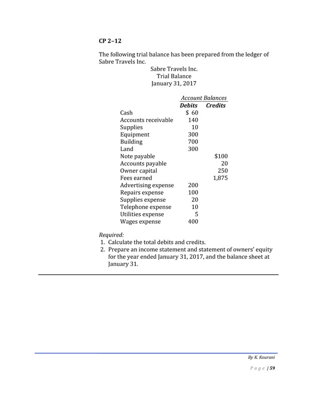 Introduction to Financial Accounting I - Page 60