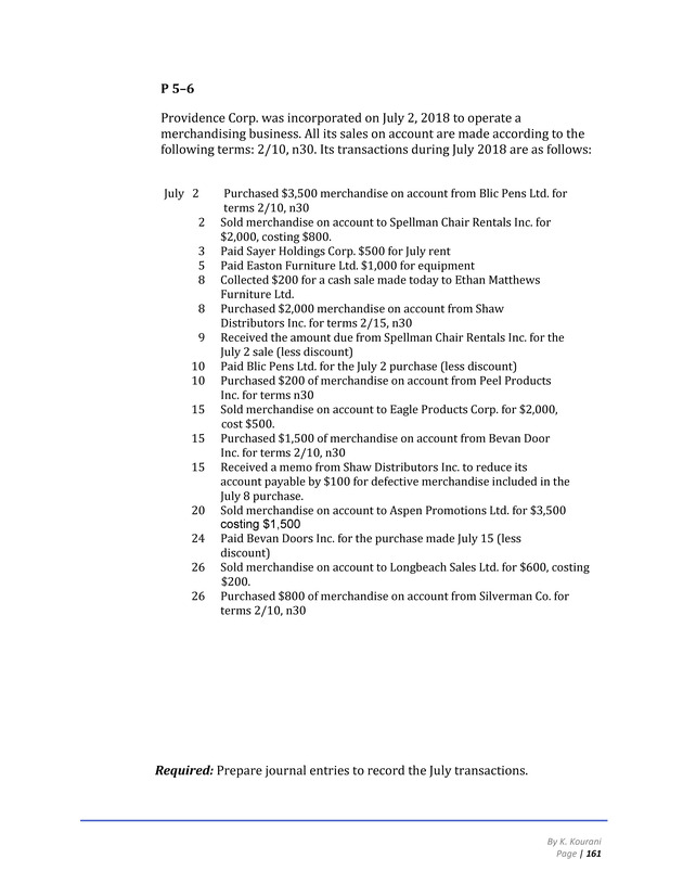 Introduction to Financial Accounting I - Page 161
