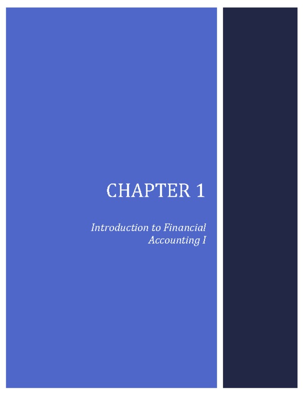 Introduction to Financial Accounting I - New Page
