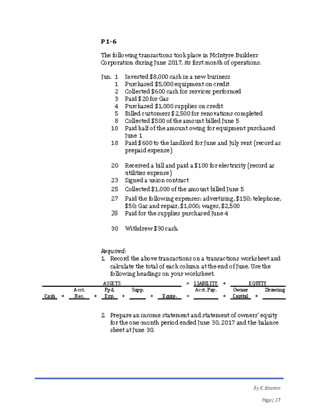 Introduction to Financial Accounting I - New Page