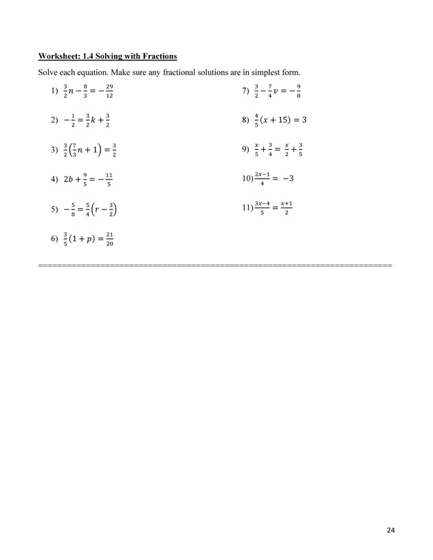 Beginning Algebra Workbook - Page 23