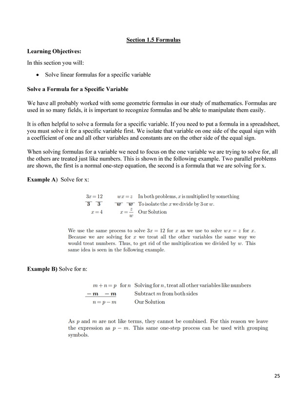 Beginning Algebra Workbook - Page 24