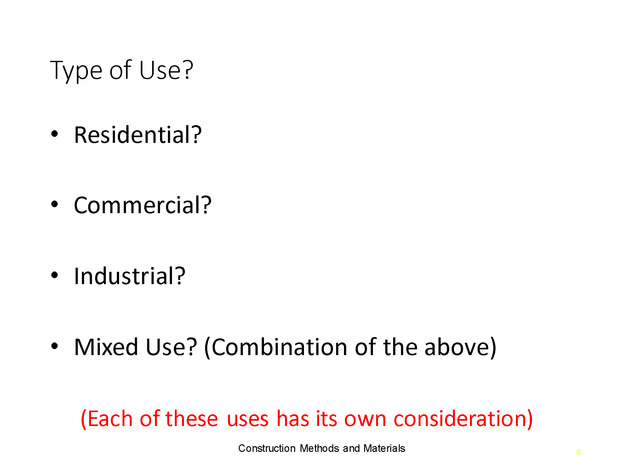 Week 2 : Land Development Considerations - Slide 5