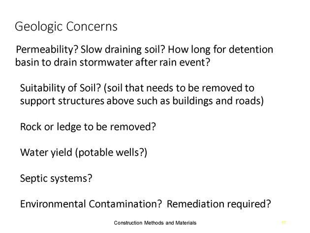 Week 2 : Land Development Considerations - Slide 16