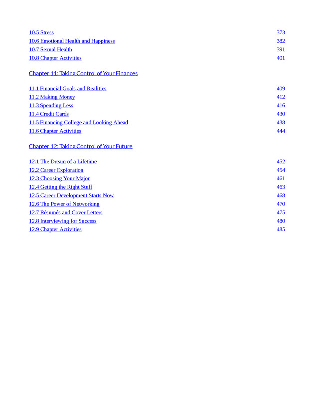 College Success - New Page