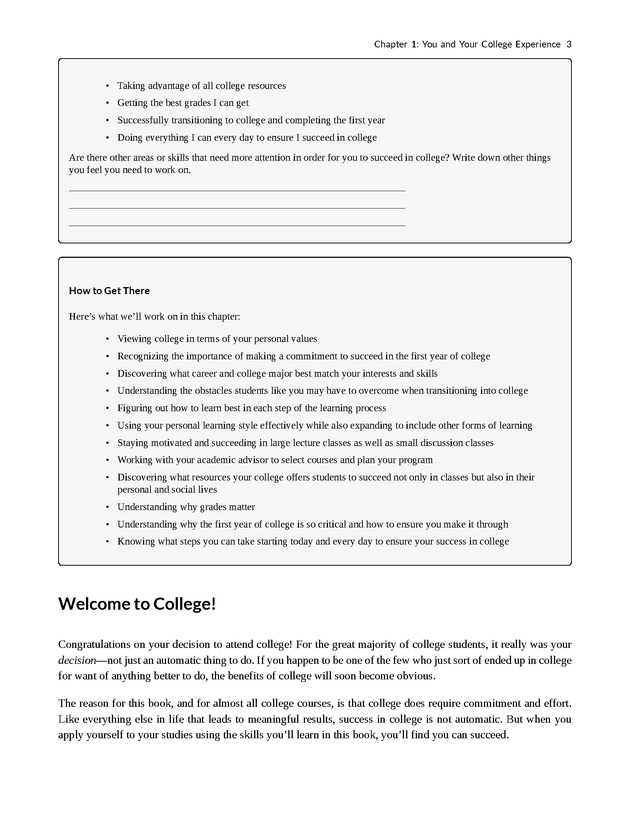 College Success - New Page