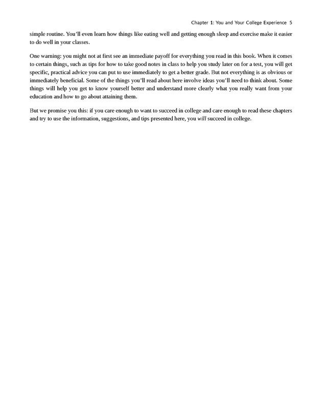 College Success - New Page