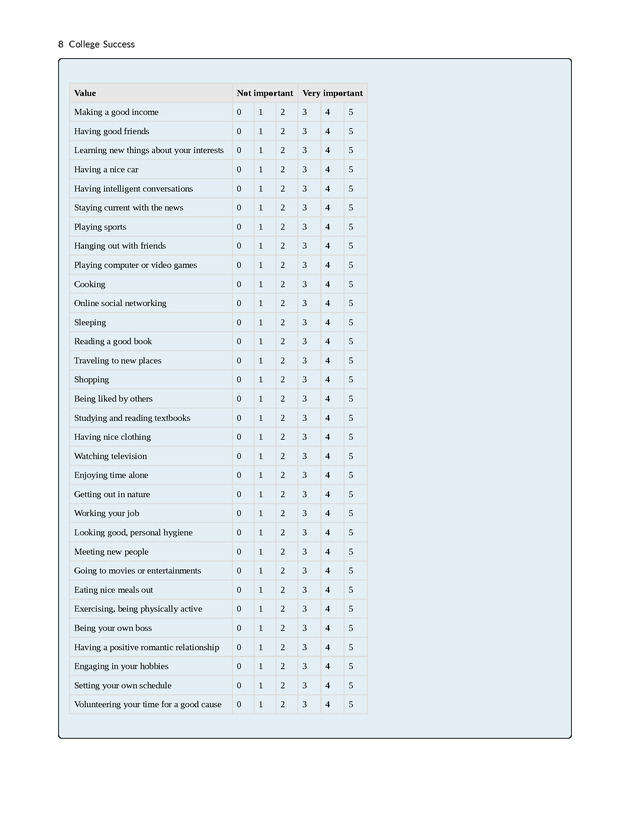 College Success - New Page