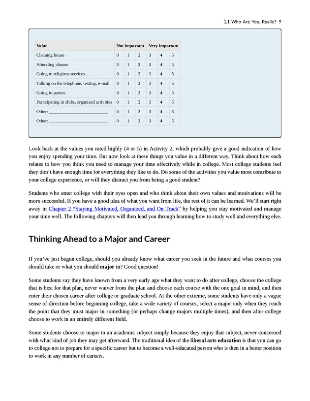 College Success - New Page