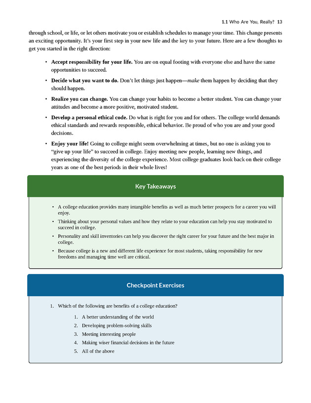 College Success - New Page