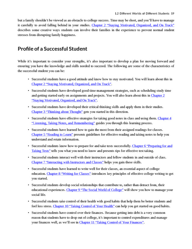 College Success - New Page
