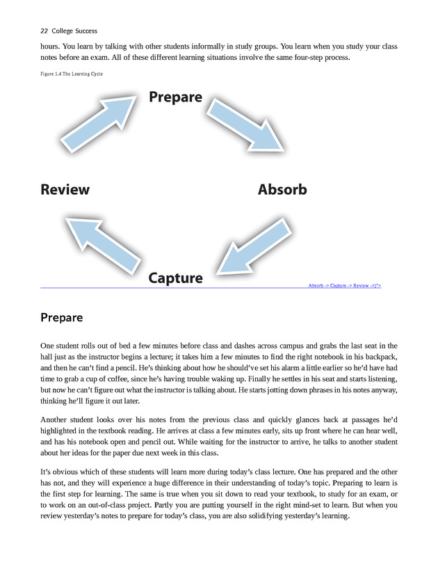 College Success - New Page