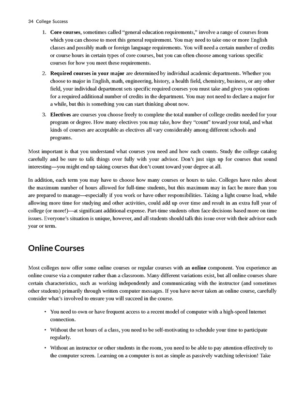 College Success - New Page