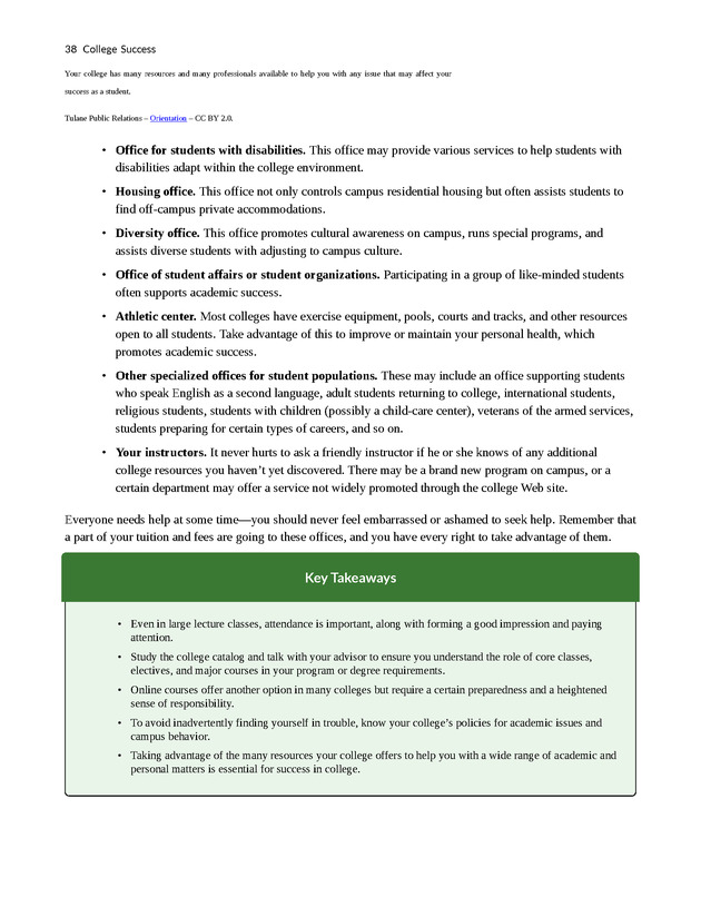 College Success - New Page