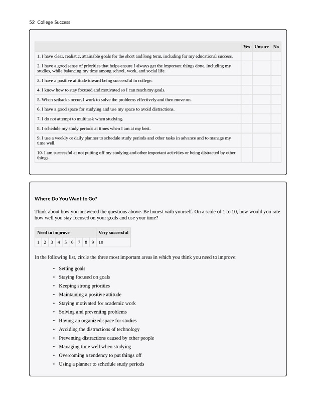 College Success - New Page
